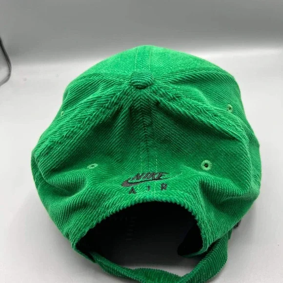 Air Jordan Wings Hat Men Green Corduroy Jumpman Strap Back Cap